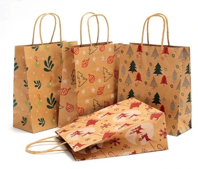 Brown Christmas-style packaging